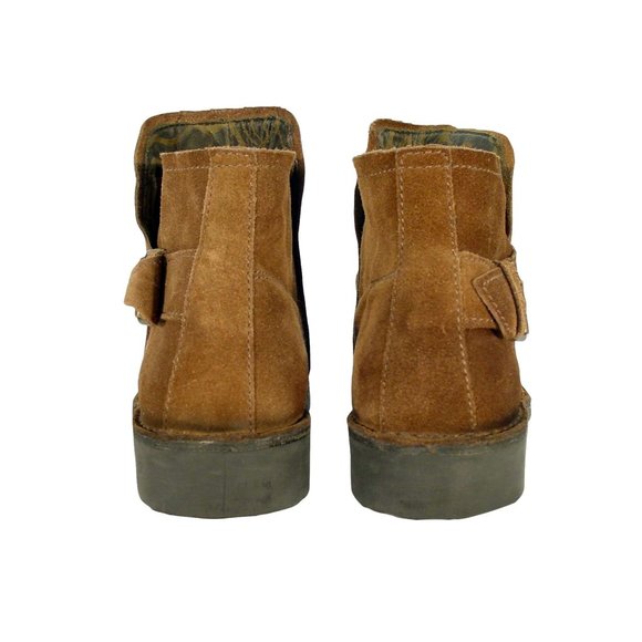 FLY LONDON Neba $240 Suede Buckle Ankle Boots Booties Women's EU 39/ US 9 - Picture 4 of 9
